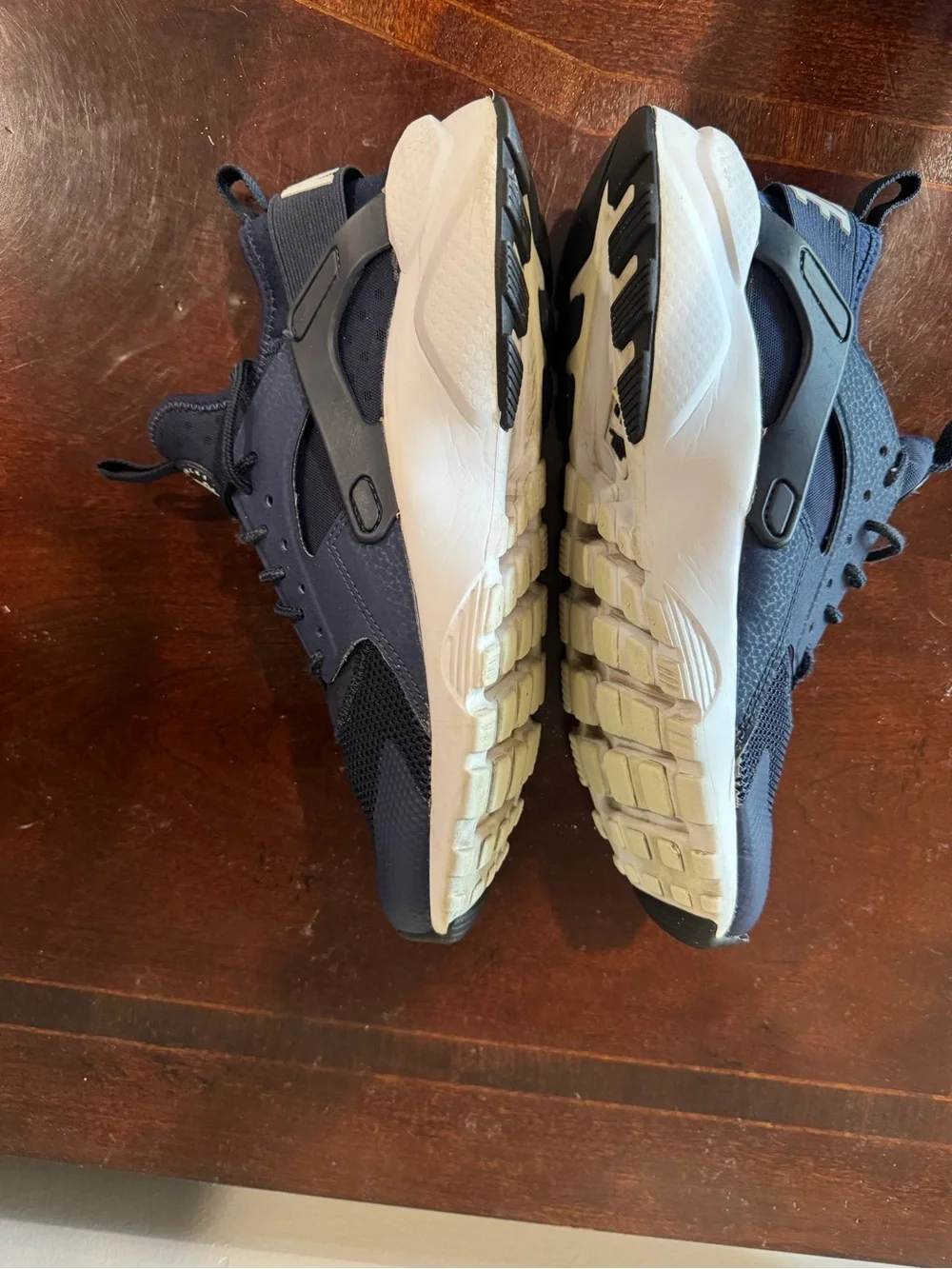 Nike Air Huarache Kids Low Top Lace Up Mesh Sneaker Blue/White US 6.5 EU39